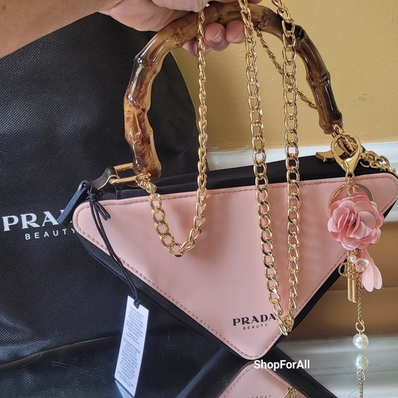 - Prada Purse Triangle Pouch Crossbody - Picture 6 of 12